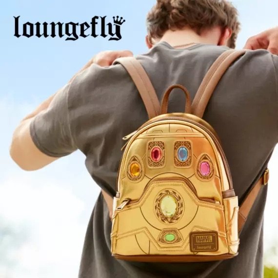 Marvel Infinity Stones Thanos Loungefly Mini Backpack on Disney Store EXTRA MAGIC MINUTES